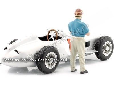 Cochesdemetal.es 1955 Figura de Resina Juan Manuel Fangio "Leyendas de las Carreras Años 50, Figura A" 1:18 American Diorama ... 2