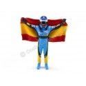 Carsdemetal.ES 2005 Renault R25 Fernando Alonso avec drapeau de l'Espagne 2005 Champion du monde 1:43 Cartix CT068