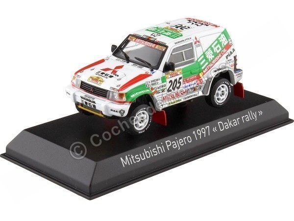Cochesdemetal.es 1997 Mitsubishi Montero/Pajero Nº205 Shinozuka/Magne Ganador Rally Dakar 1:43 Norev 800162