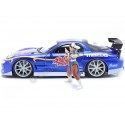 Cochesdemetal.es 1993 Mazda RX-7 + Figura Chun-li "StreetFighter" Azul 1:24 Jada Toys 30838 253255062