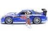 Cochesdemetal.es 1993 Mazda RX-7 + Figura Chun-li "StreetFighter" Azul 1:24 Jada Toys 30838 253255062