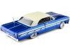 Cochesdemetal.es 1964 Chevrolet Impala Lowrider Azul/Blanco 1:24 Motor Max 79021