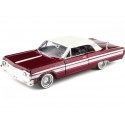 Cochesdemetal.es 1964 Chevrolet Impala Lowrider Granate/Blanco 1:24 Motor Max 79021