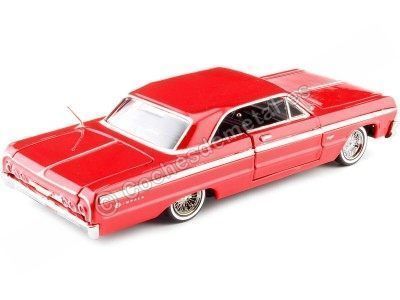 Cochesdemetal.es 1964 Chevrolet Impala Coupe Rojo 1:24 Motor Max 73259 2