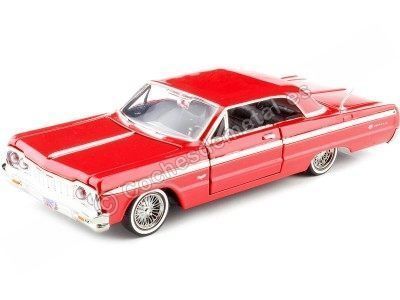 Cochesdemetal.es 1964 Chevrolet Impala Coupe Rojo 1:24 Motor Max 73259