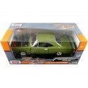 Cochesdemetal.es 1969 Dodge Coronet Super Bee Verde / Negro 1:24 Motor Max 73315