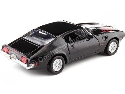 Cochesdemetal.es 1973 Pontiac Firebird Trans AM Negro 1:24 Motor Max 73243 2