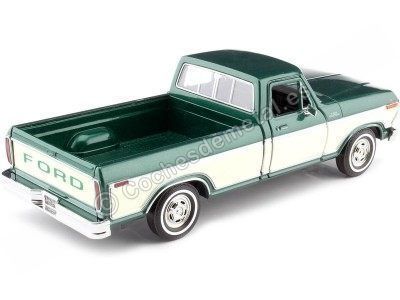 Cochesdemetal.es 1979 Ford F150 Pickup Custom Verde/Beige 1:24 Motor Max 79346 2