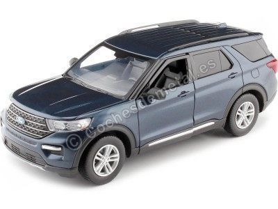 Cochesdemetal.es 2022 Ford Explorer XLT Azul Metalizado 1:24 Motor Max 79378