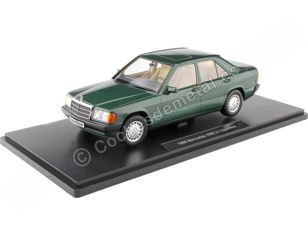 Cochesdemetal.es 1993 Mercedes-Benz 190E 2.3 Sportline W201 Verde Malaquita Metalizado 1:18 Triple-9 1800311