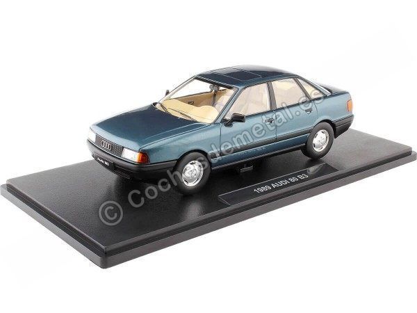 Cochesdemetal.es 1989 Audi 80 B3 Azul Verdoso Lago 1.18 Triple-9 1800342