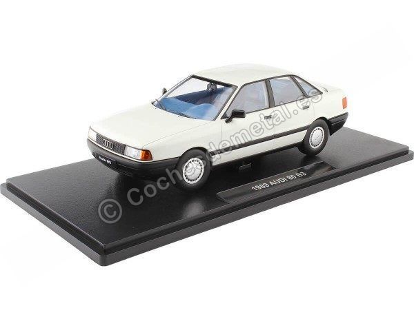 Cochesdemetal.es 1989 Audi 80 B3 Blanco Alpino 1:18 Triple-9 1800340