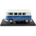 CARSDEMETAL.ES 1960 Volkswagen VW T1 Kombi Blue / White 1:24 Whitebox 124179