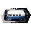 CARSDEMETAL.ES 1960 Volkswagen VW T1 Kombi Blue / White 1:24 Whitebox 124179