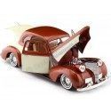 Cochesdemetal.es 1939 Chevrolet Coupe Lowrider Custom Marrón/Beige 1:24 Motor Max 79028