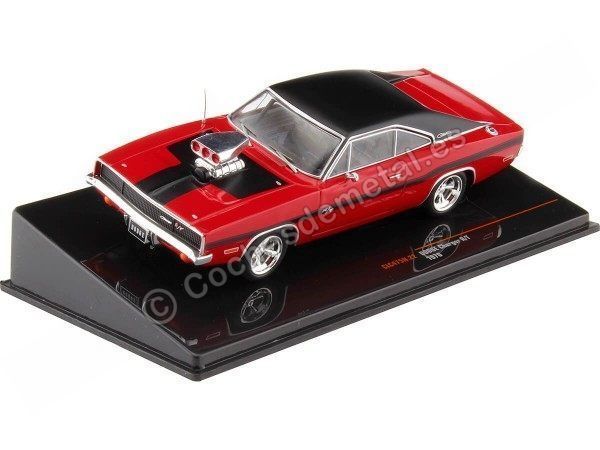 Cochesdemetal.es 1970 Dodge Charger R/T Rojo/Negro 1:43 IXO Models CLC475N.22