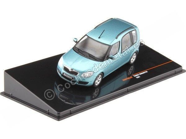 Cochesdemetal.es 2007 Skoda Roomster Azul Claro Metalizado 1:43 IXO Models CLC472N.22