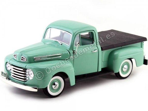 1948 Ford F-1 Pick Up Cubierto Verde Claro 1:18 Lucky Diecast 92218 Cochesdemetal 1 - Coches de Metal 