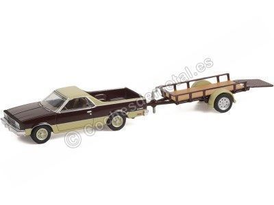 Cochesdemetal.es 1984 Chevrolet El Camino + Remolque "Hitch & Tow Series 24" 1:64 Greenlight 32240B