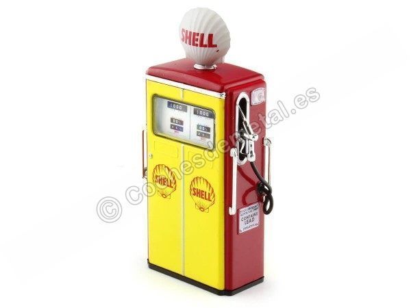 Cochesdemetal.es 1954 Surtidor Tokheim 350 Twin Gas Pump Shell 1:18 Greenlight 14120C