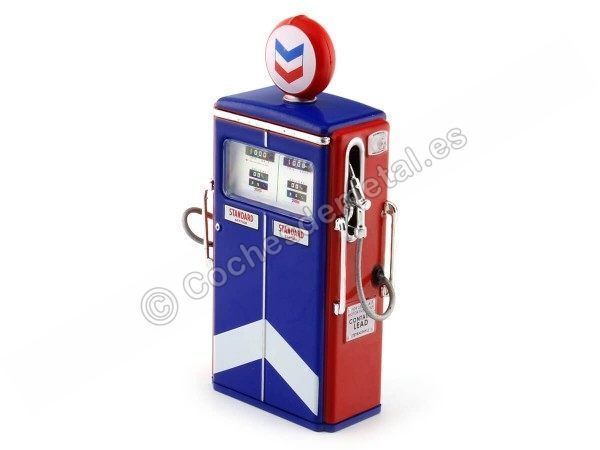 Cochesdemetal.es 1954 Surtidor Tokheim 350 Twin Gas Pump Standard Station 1:18 Greenlight 14010C