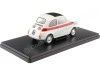 Cochesdemetal.es 1960 Fiat 500 Blanco / Rojo 1:24 Whitebox 124182