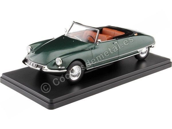 Cochesdemetal.es 1963 Citroen DS 19 Descapotable Verde Metalizado 1:24 WhiteBox 124180