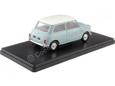 Cochesdemetal.es 1965 Austin Mini Cooper S Azul/Blanco 1:24 WhiteBox 124183 2