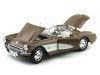 1957 Chevrolet Corvette Convertible Marron-Blanco 1:18 Maisto 31139 Cochesdemetal 9 - Coches de Metal 