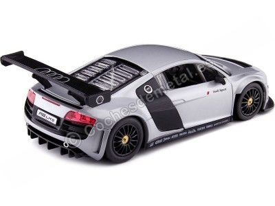 Cochesdemetal.es 2011 Audi R8 LMS Ultra "Audi Sport" Gris Metalizado 1:24 Rastar 56100 2