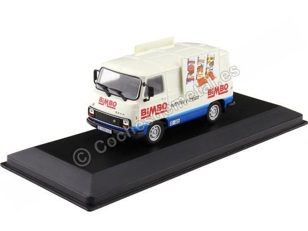 Cochesdemetal.es 1984 Furgoneta Pegaso Sab J4 "Bimbo" [B-3718-GZ] Blanco/Azul 1:43 Salvat PEG021