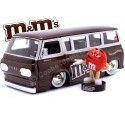 Cochesdemetal.es 1965 Ford Econoline + Figura "M&Ms Rojo" Marrón/Plateado 1:24 Jada Toys 32027 253255065