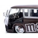 CARSDEMETAL.ES 1965 Ford Econoline + Figure "M & MS Red" Brown / Silver 1:24 JADA TOYS 32027 253255065