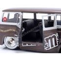 CARSDEMETAL.ES 1965 Ford Econoline + Figure "M & MS Red" Brown / Silver 1:24 JADA TOYS 32027 253255065