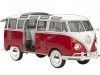 Cochesdemetal.es 1961 Volkswagen T1 Samba Bus "Kit de modèle en plastique" Rojo / Blanco 1:24 Revell 67399