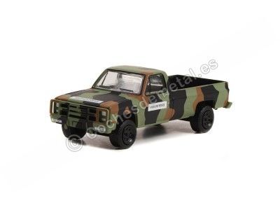 Cochesdemetal.es 1985 Chevrolet M1008 CUCV U.S. Army Policía Militar "Battalion 64 Series 2" Camuflaje 1:64 Greenlight 61020D