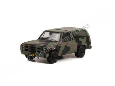 Cochesdemetal.es 1985 Chevrolet M1009 CUCV U.S. Army "Battalion 64 Series 2" Camuflaje 1:64 Greenlight 61020E