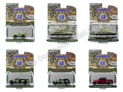 Cochesdemetal.es Lote de 6 Modelos "Battalion 64 Series 2" 1:64 Greenlight 61020 2