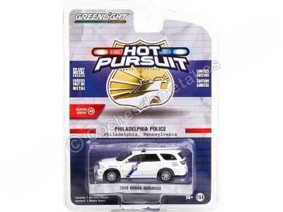 Cochesdemetal.es 2019 Dodge Durango Philadelphia Police "Hot Pursuit series 41" 1:64 Greenlight 42990E 2