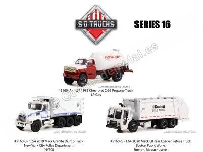 Cochesdemetal.es Lote de 3 Modelos "H.D. Trucks Series 16" 1:64 Greenlight 45160 Lote de 3 Modelos "H.D. Trucks Series 16" 1:...