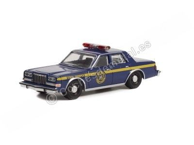 Cochesdemetal.es 1985 Dodge Diplomat New York State Police "Hot Pursuit series 42" Azul Oscuro 1:64 Greenlight 43000A