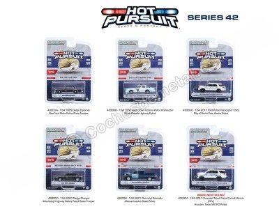 Cochesdemetal.es Lote de 6 Modelos "Hot Pursuit Series 42" 1:64 Greenlight 43000 2