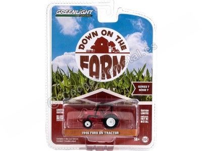 Cochesdemetal.es 1946 Tractor Ford 8N "En La Granja Series 7" Rojo 1:64 Greenlight 48070B 2