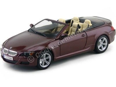 2004 BMW M6 (E64) Cabriolet Granate 1:18 Maisto 31145 Cochesdemetal 1 - Coches de Metal 