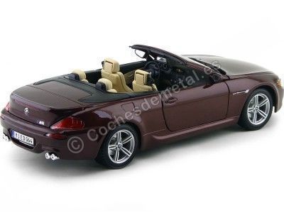 2004 BMW M6 (E64) Cabriolet Granate 1:18 Maisto 31145 Cochesdemetal 1 - Coches de Metal  2
