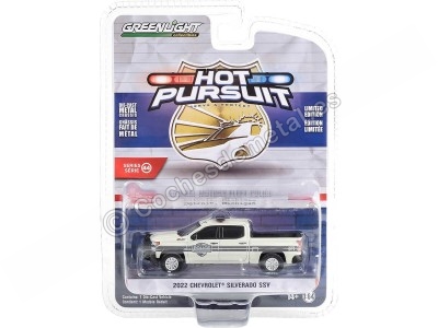 Cochesdemetal.es 2022 Chevrolet Silverado SSV Police "Hot Pursuit Series 44" 1:64 Greenlight 43020F 2