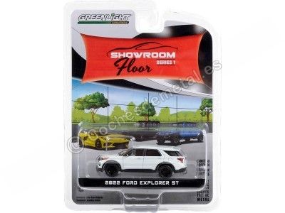 Cochesdemetal.es 2022 Ford Explorer ST "Showroom Floor Series 1" 1:64 Greenlight 68010D 2