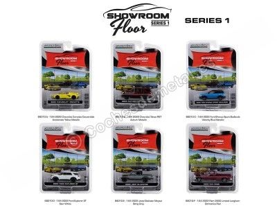 Cochesdemetal.es Lote de 6 Modelos "Showroom Floor Series 1" 1:64 Greenlight 68010 2