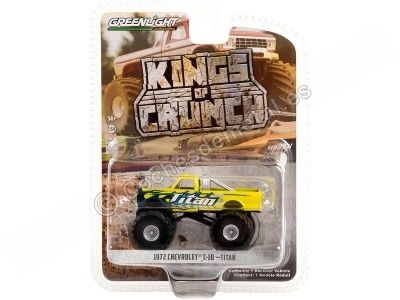 Cochesdemetal.es 1972 Chevrolet C-10 Monster Truck "Kings of Crunch Series 11" 1:64 Greenlight 49110A 2