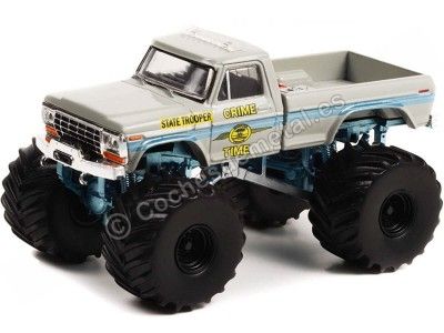 Cochesdemetal.es 1979 Ford F-250 Monster Truck State Trooper "Kings of Crunch Series 11" 1:64 Greenlight 49110C
